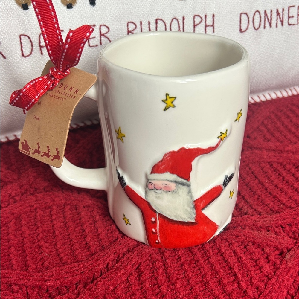 NEW RELEASE 2025 Rae Dunn Santa JOY TO THE WORLD mug.